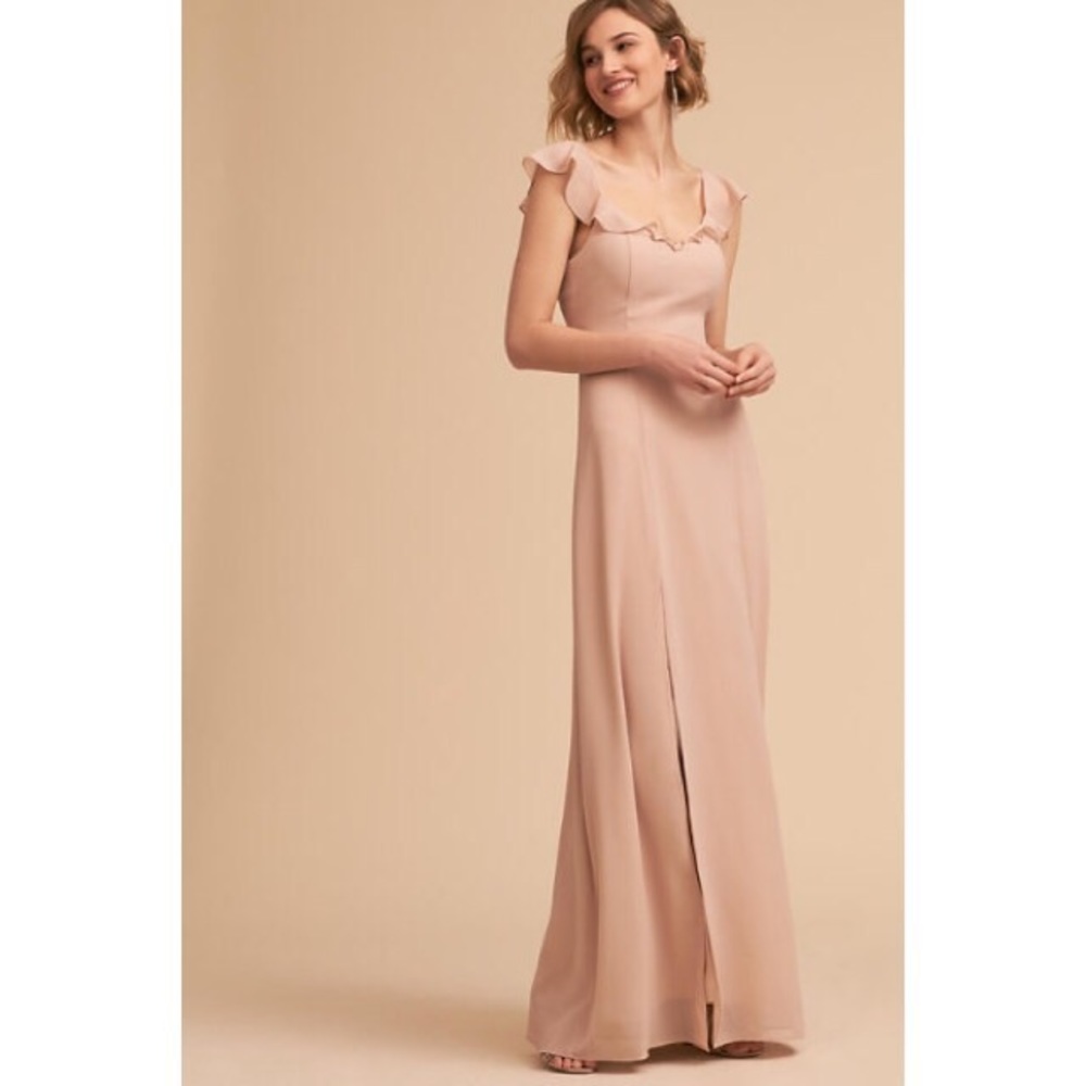 BHLDN Diana Dress in Whipped Apricot